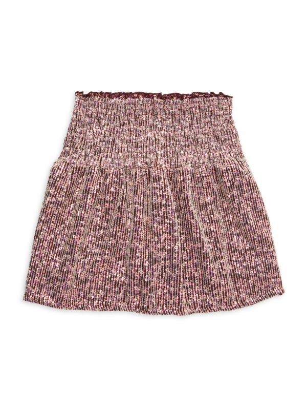 Hannah Banana Little Girl's & Girl's Sequin Mini Skirt